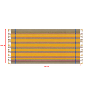 Serviette Kikoy à rayures teintes en fil avec franges, séchage rapide, super absorbante, serviettes de plage au prix d'usine pour les achats en gros. - Product Image 6