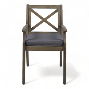 Producto en Oferta: Juego de Comedor de Madera de Teca para Hotel o Patio con Diseño Minimalista y Acabado Natural - Product Image 4