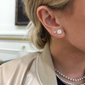 2 Carat Round Lab Grown Diamond Solitaire Stud <b>Earrings</b> 14K 18K Solid Gold 3 Prong Minimalist Everyday Wear Elegant Luxury Studs - Product Image 6