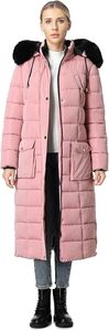 Women's Lightweight <b>Packable</b> Hooded Winter Quilted Puffer <b>Jacket</b> Detachable Sleeves Hat Zipper Closure Waterproof Wool - Product Image 2