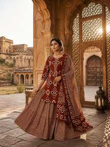 Conjunto de Salwar Kameez de Rayón con Estampado Digital para Mujer, Dupatta, Kurta Pakistaní Étnica, Pantalones Palazzo, Corte Regular, Secado Rápido, Absorbe la Humedad - Product Image 2