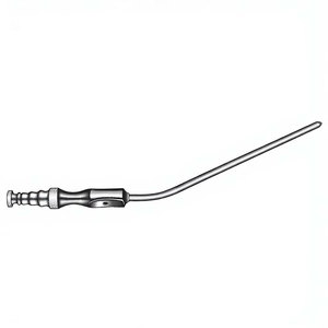 Tube d'aspiration Frazier 19 cm (7-1/2 pouces) diamètre 4,6 Fr, canule d'aspiration neurochirurgicale 14, instrument chirurgical médical réutilisable - Product Image 3