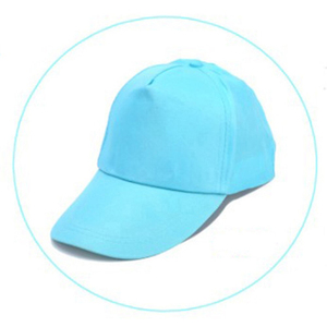 Gorra de Béisbol Azul Claro de 6 Paneles, Ajustable, Unisex, de Color Sólido, de Algodón, Informal, para Primavera y Verano - Product Image 1