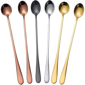 Set di 6 Cucchiaini da Gelato in Acciaio Inox da 9,5 Pollici, Cucchiaini da Dessert per Tè e Dolci Ghiacciati - Product Image 1