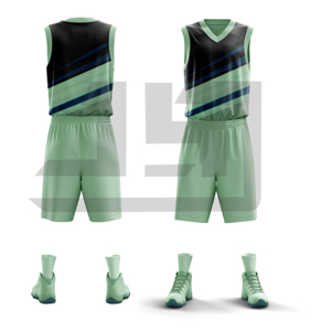 Ensemble d'uniformes de basketball personnalisés, respirants, sans manches, imprimés par sublimation, avec maillot léger en mesh et shorts pour clubs sportifs - Product Image 5