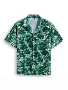 New <b>Summer</b> Style Men's Casual Lightweight Printed Loose Hawaiian Short-sleeved <b>Shirts</b> - Product Image 3