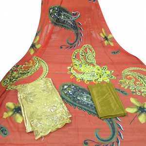 Premium pour suisse Voile tissu Jacquard plaine flammé sergé nouveauté écologique filles mariage robe de fête tissé techniques - Product Image 3