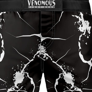 Shorts de combat MMA Black Thunder, shorts d'entraînement de Muay Thai, de kickboxing et de grappling pour hommes, design personnalisé - Product Image 3