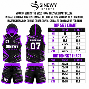 SINEWY SPORTS Conjunto de Uniforme de Flag Football Unisex sin Mangas con Capucha, Absorbente de Humedad, Sublimado, Uniformes Personalizados para Equipos de Adultos - Product Image 4