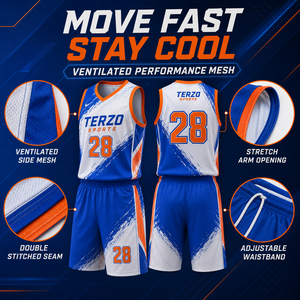 Conjunto de Baloncesto Personalizado Fast Motion, Camiseta y Pantalones Cortos de Malla Transpirable con Logotipo del Club, Nombre y Número del Jugador Personalizados - Product Image 6