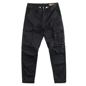 Pantalon cargo décontracté unisexe de qualité supérieure pour l'hiver, couleur unie, séchage rapide, coupe-vent, respirant, polyester/nylon, cordon de serrage - Product Image 6