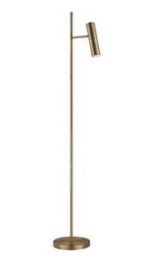 Lampe sur pied METAL WAVE en fer massif avec base en marbre, finition laiton antique, design contemporain, durable, recyclable, décoration de luxe pour la maison - Product Image 6