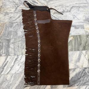 "Premium Western Leather <b>Chaps</b> Cowboy <b>Riding</b> Gear Durable & Comfortable Adjustable Fit Handmade for Horse <b>Riding</b> & Rodeo - Product Image 1