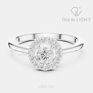 Bague en diamant de laboratoire rond certifié IGI 0,25 carat, or blanc 14 carats, couleur F+, clarté VS+, bague de fiançailles et de mariage pour femme, cadeau - Product Image 1