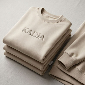 เสื้อสเวตเชิ้ตคุณภาพสูง ผ้าฝ้าย 100% ระบายอากาศได้ดี ทรงโอเวอร์ไซส์ และเสื้อฮู้ดดี้บุรุษ ปักโลโก้ตามสั่ง คอกลม - Product Image 4