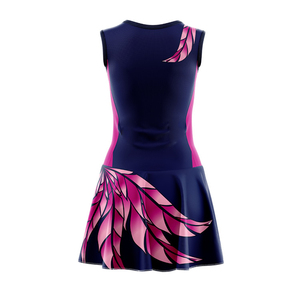 Breathable Quick Dry Anti-Bacterial Nylon Printed Strapless Double Strap Cheap Price Wholesale Women Team Wear Netball <b>Dress</b> - Product Image 2