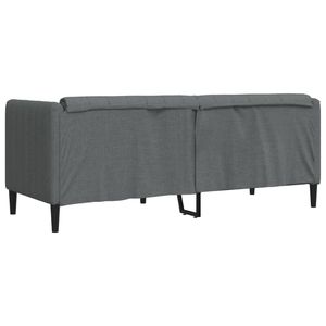 Sofá de 2 Plazas en Tela de Poliéster Gris Oscuro para Sala de Estar con Madera Contrachapada y Espuma de Madera Sólida de la Marca [Nombre de la Marca] - Product Image 6