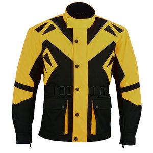 Unisex Orange Black Color Blocked Breathable <b>Motorcycle</b> <b>Jacket</b> Full Sleeve Windproof All Seasons Winter Racing Wear - Product Image 4