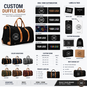 New Design Professional Best Selling High Quality Eco Friendly Polyester <b>Duffel</b> <b>Bag</b> Waterproof Canvas Solid Color <b>Duffel</b> <b>Bag</b> - Product Image 5