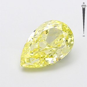 Diamante Cultivado en Laboratorio con Certificación IGI, 2.05 CT, Corte PEAR MODIFIED, Color Amarillo Fantasía, Claridad VS1, CVD LG 795645753 para Joyería ROYALGEM - Product Image 1