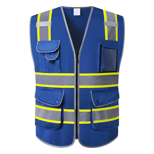 Custom Logo Workwear <b>Uniforms</b> Safety Vest Lightweight Reflective <b>Construction</b> Safety Vest Premium Manufacturer - Product Image 1