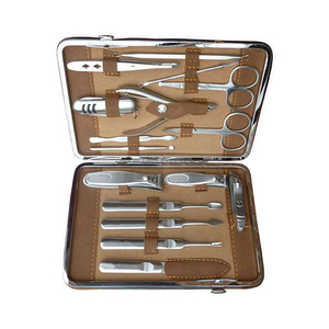 High Quality Manicure & Pedicure Kits Stainless Steel Professional <b>Nail</b> Clippers Scissors Cutter Travel <b>Case</b> 5in1 Durable - Product Image 5