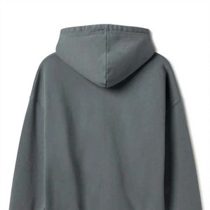 Sweat à capuche zippé personnalisé pour homme en coton doux avec fermeture éclair résistante, coupe parfaite pour l'hiver et l'automne, teinture unie - Product Image 4