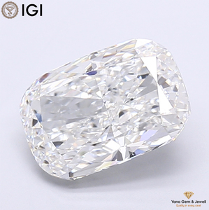 Diamante Cultivado en Laboratorio CVD, Corte CUSHION, Color F, Claridad VS1, 5.00 Quilates, con Certificado IGI, para Anillo de Compromiso Personalizado - Product Image 1