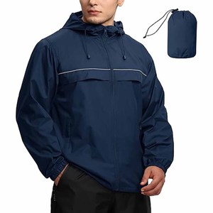 Veste imperméable coupe-vent pour homme avec logo personnalisé, fabrication OEM ODM, vente en gros, envoyée par Dress Sports - Product Image 1