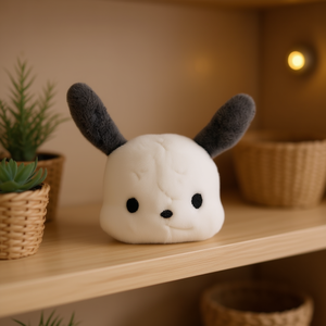 Decorazione per la casa in peluche a forma di coniglio ILAN 6x8cm, morbida e accogliente - Product Image 2