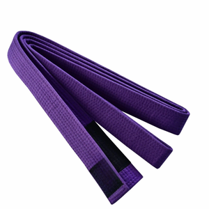 Cinturón de BJJ Morado, 100% Algodón, Duradero, Unisex, para Bebés y Niños Pequeños, Uniforme de Artes Marciales, Transpirable, Ligero, Teñido Liso, Daizha Sports - Product Image 2