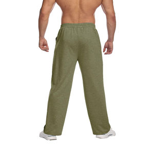 Pantalones de hombre lavados, informales, de sarga de algodón, proveedor de pantalones casuales elásticos de corte regular para hombre, al por mayor - Product Image 6