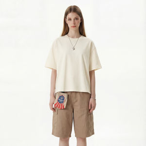 Camiseta Deportiva de Algodón Grueso para Hombre, Estilo Urbano, para Gimnasio y Entrenamiento, con Estampado DTG Personalizado, Hombros Caídos, Corte Holgado, Moda Atlética - Product Image 3