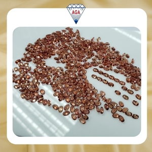 Andésine rose de haute qualité, pierres précieuses naturelles, coupes mélangées, ovales facettées, pierres en vrac pour la fabrication de bijoux, vente en gros de bijoux DIY - Product Image 6