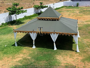 Carpa para Eventos Heena, Decoración para Bodas, Carpa de Boda India de Lujo y Elegante Estilo Maharaja, Doble Capa, Resistente a los Rayos UV, Azul Premium - Product Image 4