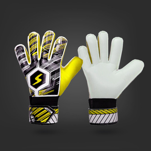 Football Goalkeeper <b>Gloves</b> Full Finger Non-Slip Breathable PU Material Finger & Thumb Protection Pull-On Closure Unisex Sports - Product Image 2