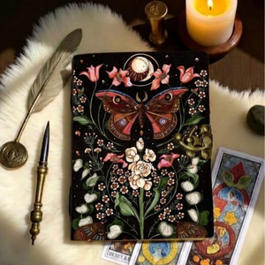 Carnet de notes vintage en cuir véritable fait main, Grimoire des Ombres, avec 400 pages à bords festonnés – Cadeau idéal - Product Image 5