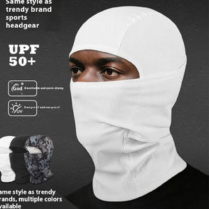 Pasamontañas Personalizado de Poliéster y Algodón con Serigrafía, Máscara Facial Transpirable para Invierno, Proveedor de Artículos para la Cabeza al por Mayor OEM - Product Image 3