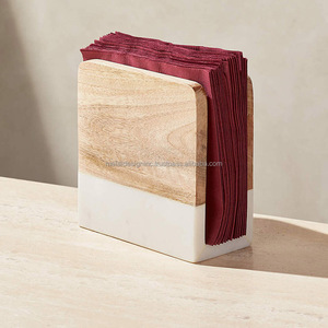 Porte-serviettes en bois personnalisé porte-papier en bois pour cuisine salle à manger fête hôtel café Table décor - Product Image 2