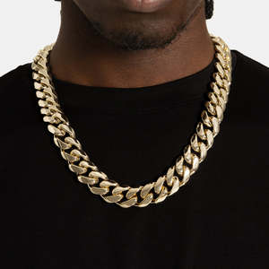 Chaîne cubaine Miami en or, collier lourd style hip-hop - Product Image 2