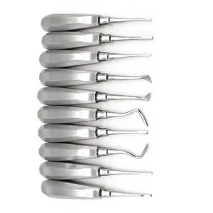 Lot de 10 élévateurs dentaires manuels en acier inoxydable pour extraction de dents, kit d'instruments pour dentistes, certifié MOL CE USA - Product Image 2