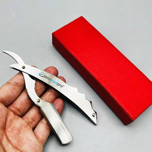 มีดโกนหนวดสแตนเลสแบบตรง ดีไซน์ใหม่ พร้อมกล่องบรรจุภัณฑ์รักษ์โลก สำหรับโกนขนตามร่างกาย รับออกแบบโลโก้ตามสั่งอย่างมืออาชีพ - Product Image 2