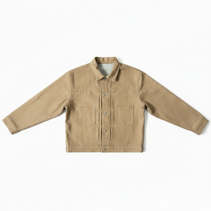 Ensemble streetwear vintage en jean pour homme, collection hiver 2026 : Veste respirante délavée à l'acide et jean ample en polyester/coton léger - Product Image 2