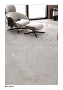 กระเบื้องพอร์ซเลนลายแกะสลักขนาด 24x24 นิ้ว พื้นผิวด้าน ออกแบบมาเพื่อการตกแต่งภายในที่เรียบง่าย ให้ความลึกแบบอ่อนโยน แข็งแรงและมั่นคง - Product Image 3