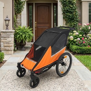 TC-2024S Cochecito de Bebé 3 en 1 con Suspensión Independiente y Marco de Aluminio, Remolque y Silla Individual para Aventuras al Aire Libre - Product Image 3