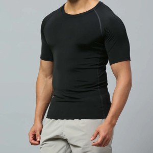 T-shirts de sport pour hommes en tricot avec logo personnalisé - Séchage rapide, légers, vêtements de sport tendance - Product Image 3