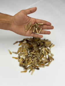 Monturas de Gafas de Cuerno de Búfalo Hechas a Mano, Duraderas, Color Marrón Claro, Forma Irregular, Artísticas y Coleccionables - Product Image 1