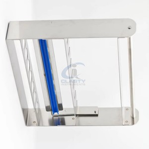 Soporte para Tubos de Ensayo de Acero Inoxidable CLASTY, Color Azul, Autoclavable, Certificado CE Clase I, para Uso en Quirófanos - Product Image 6
