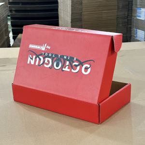 Caja de Embalaje de Papel Corrugado Reciclable al por Mayor, Plegable, con Logotipo Personalizado Impreso para Pistola de Pegamento - Product Image 1