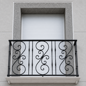 Browse artistic custom wrought <b>iron</b> balcony railing concepts combining heavy-duty security with magnificent European elegance. - Product Image 1